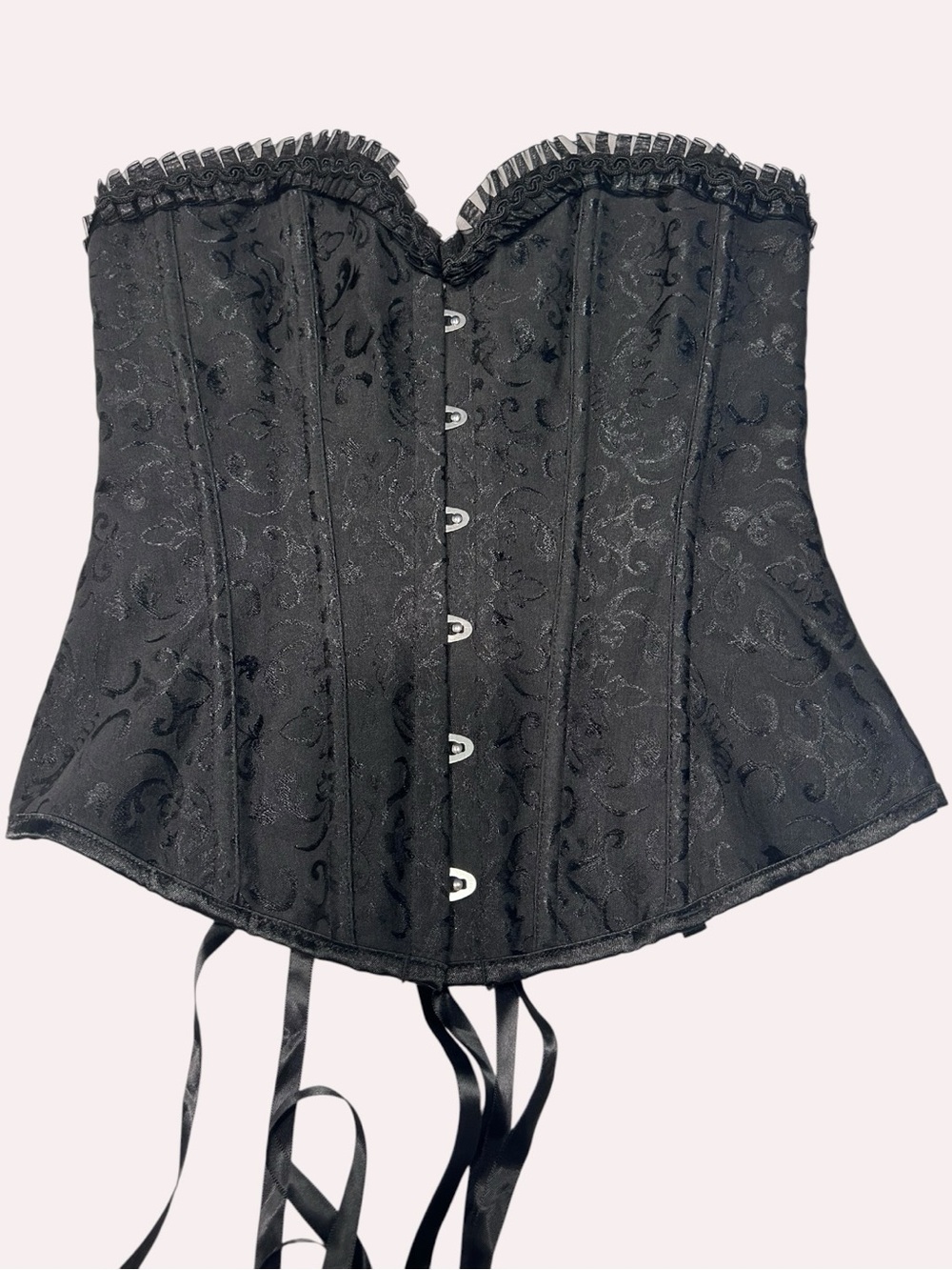 Strapless Corset Top - Intimates Goth Dark Feminine Fitted Concert Y2K Grunge
